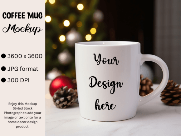 Download White Mug Product Mockup Photo Christmas - Product mockup Collection