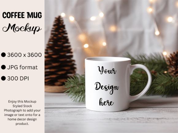 Download White Mug Product Mockup Photo Christmas - Product mockup Collection