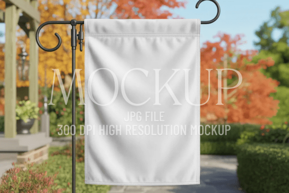 Download Fall Garden Flag Sublimation Mockup - Garden flag Collection