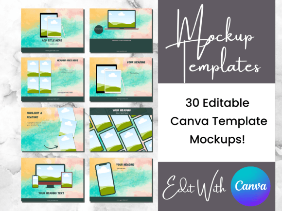 Download 15 Sandy Beach Digital Product Mockups - Product mockup Collection