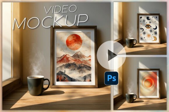 Download Frame Mockup Video PSD Frame Animation - Frame mockup Collection