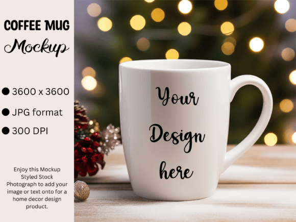 Download White Mug Product Mockup Photo Christmas - Product mockup Collection