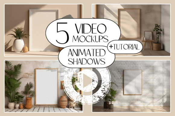 Download Frame Mockup Video Bundle PSD Mockup MP4 - Frame mockup Collection