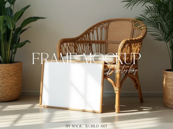 Download Psd Horizontal Boho Frame Mockup - Frame mockup Collection