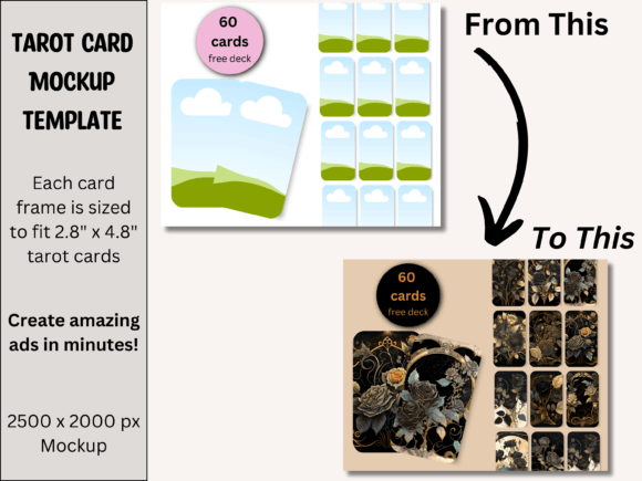 Download Tarot Card Product Mockup Photo - Canva - Product mockup Collection