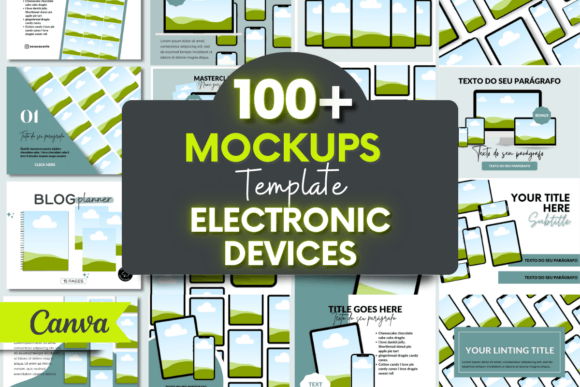 Download Digital Product Mockup, Canva Mockup - Product mockup Collection